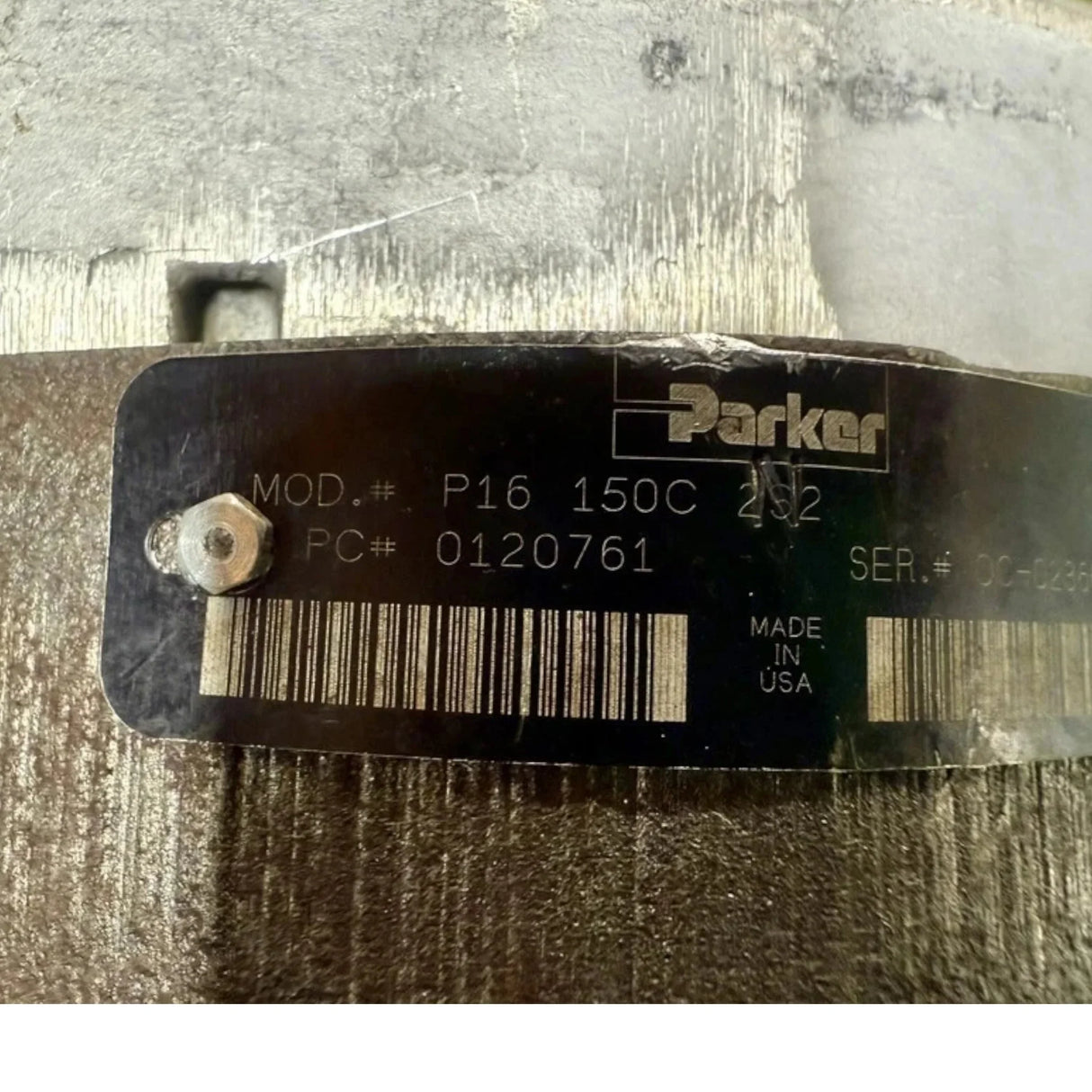 0120761 Genuine Parker Hydraulic Gear Pump - Truck To Trailer