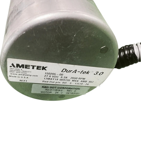150205-00 Genuine Ametec Motor 27.6V 6.3A - Truck To Trailer