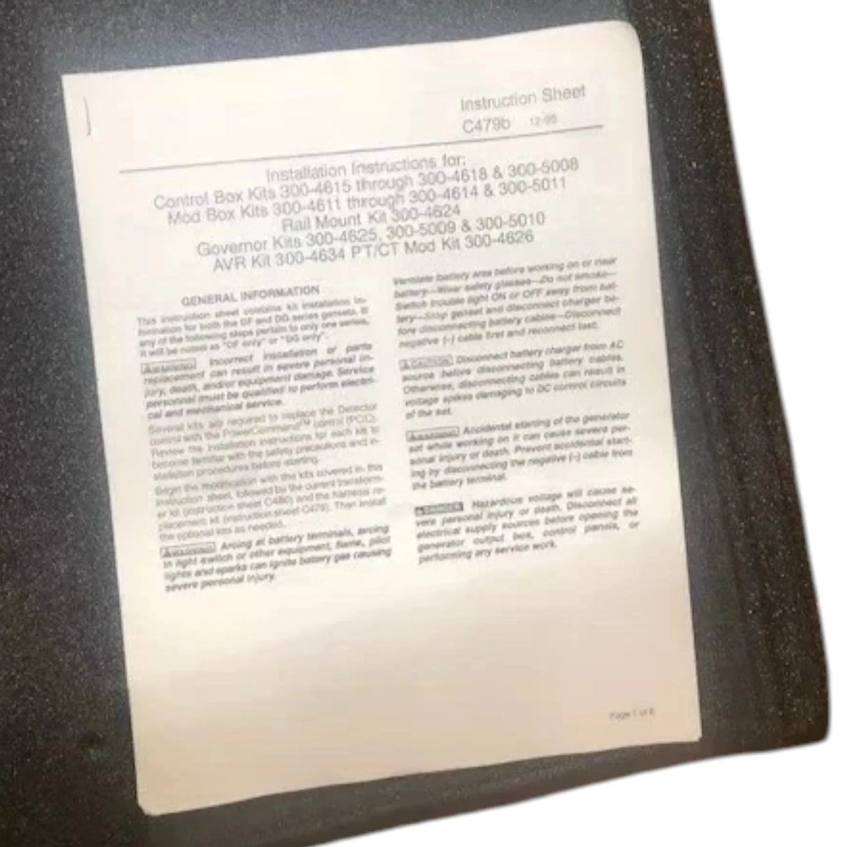 PCC3100 Genuine Cummins Power Command Control - Truck To Trailer