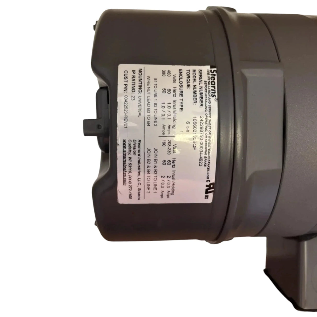 5K49PN4565 Marathon Brake Motor 230/460 V - Truck To Trailer