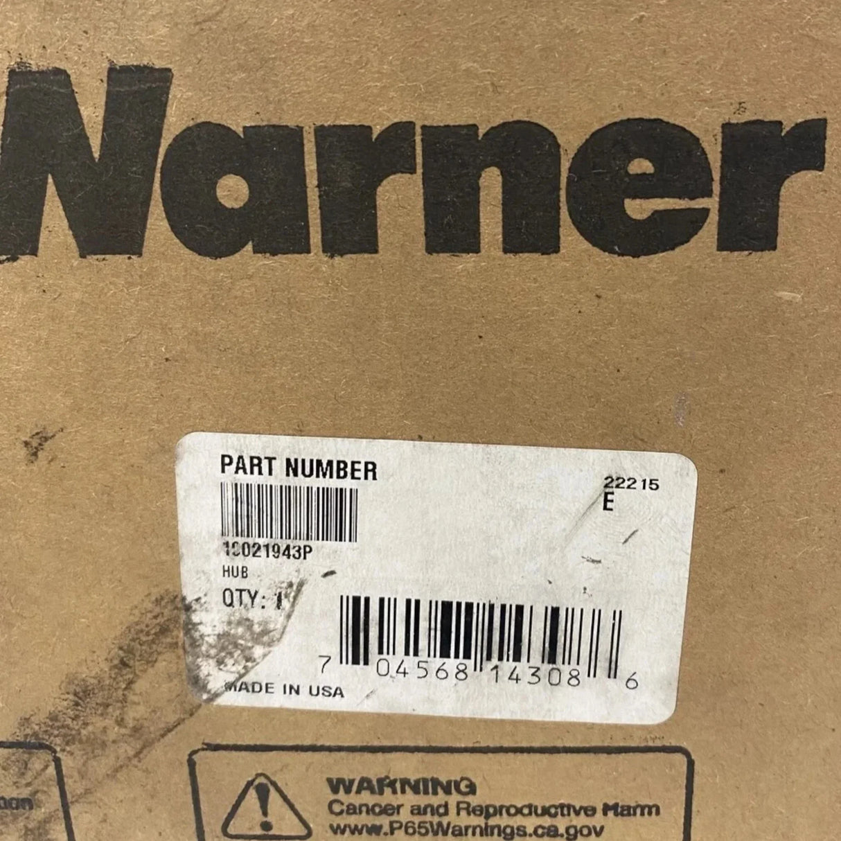 010021943 Genuine Borgwarner Fan Hub - Truck To Trailer