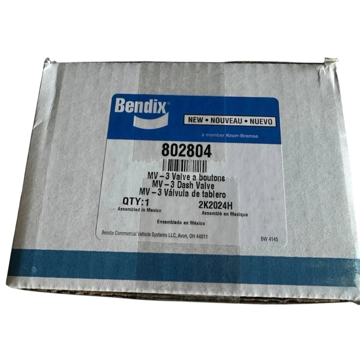 802804 Genuine Bendix Control Valve MV-3 - Truck To Trailer