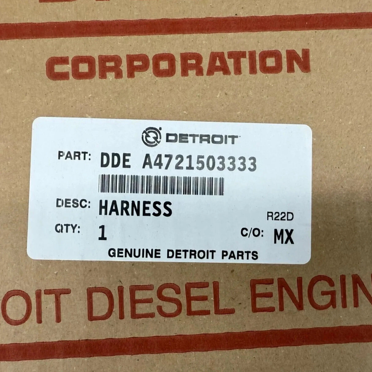 A4721503333 Genuine Detroit Diesel Wiring Harness - Truck To Trailer