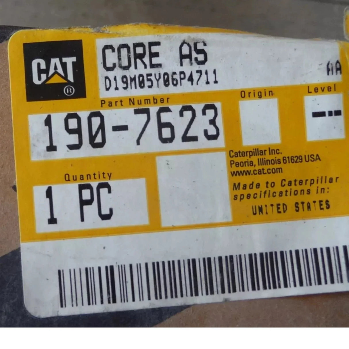 190-7623 Genuine Caterpillar A/C Condenser - Truck To Trailer