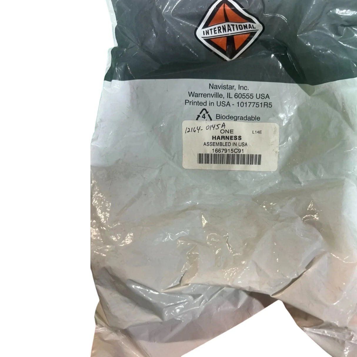 1667915C91 Genuine International Left Side Mirror Harness - Truck To Trailer