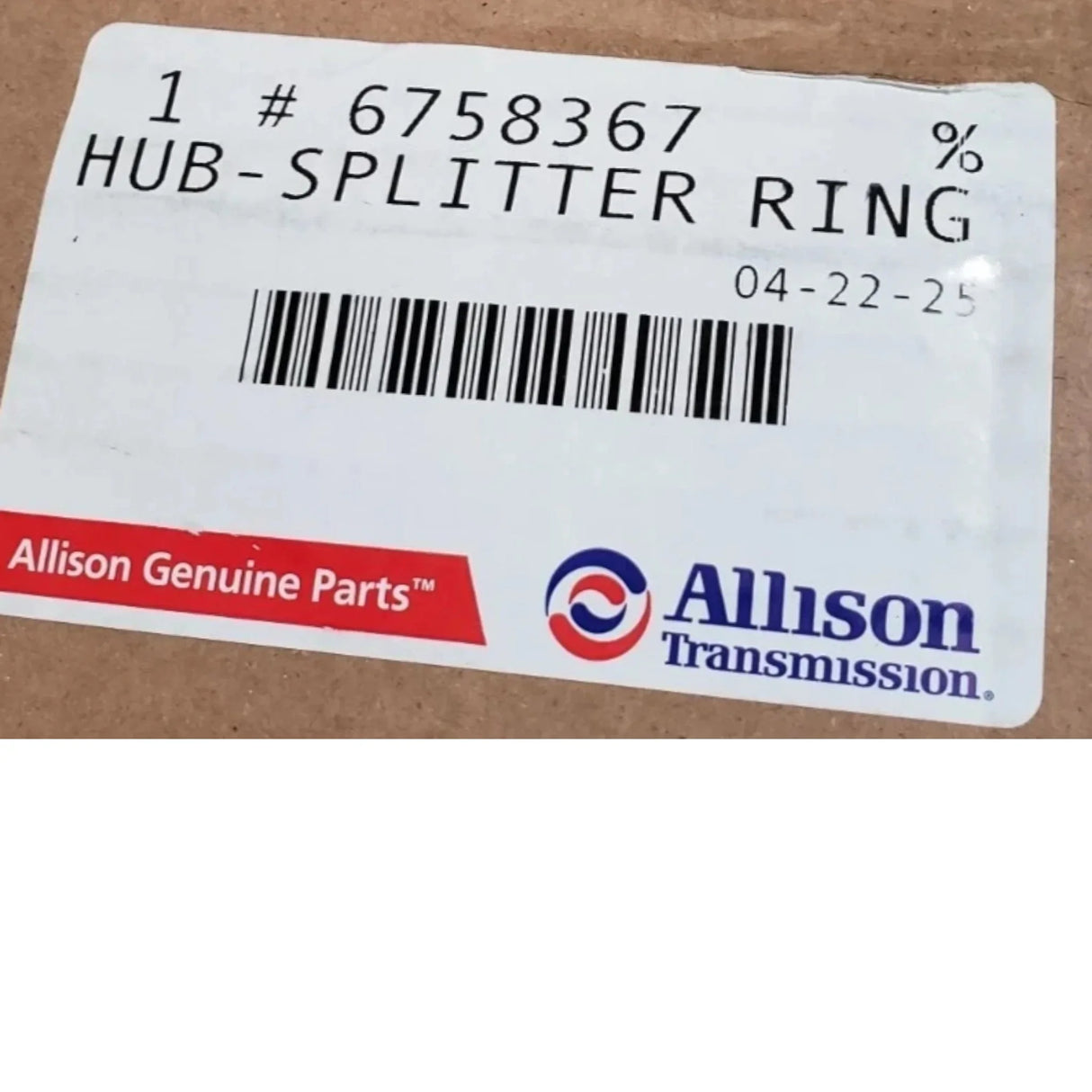 6758367 Genuine Allison High Range Ring Gear Hub - Truck To Trailer