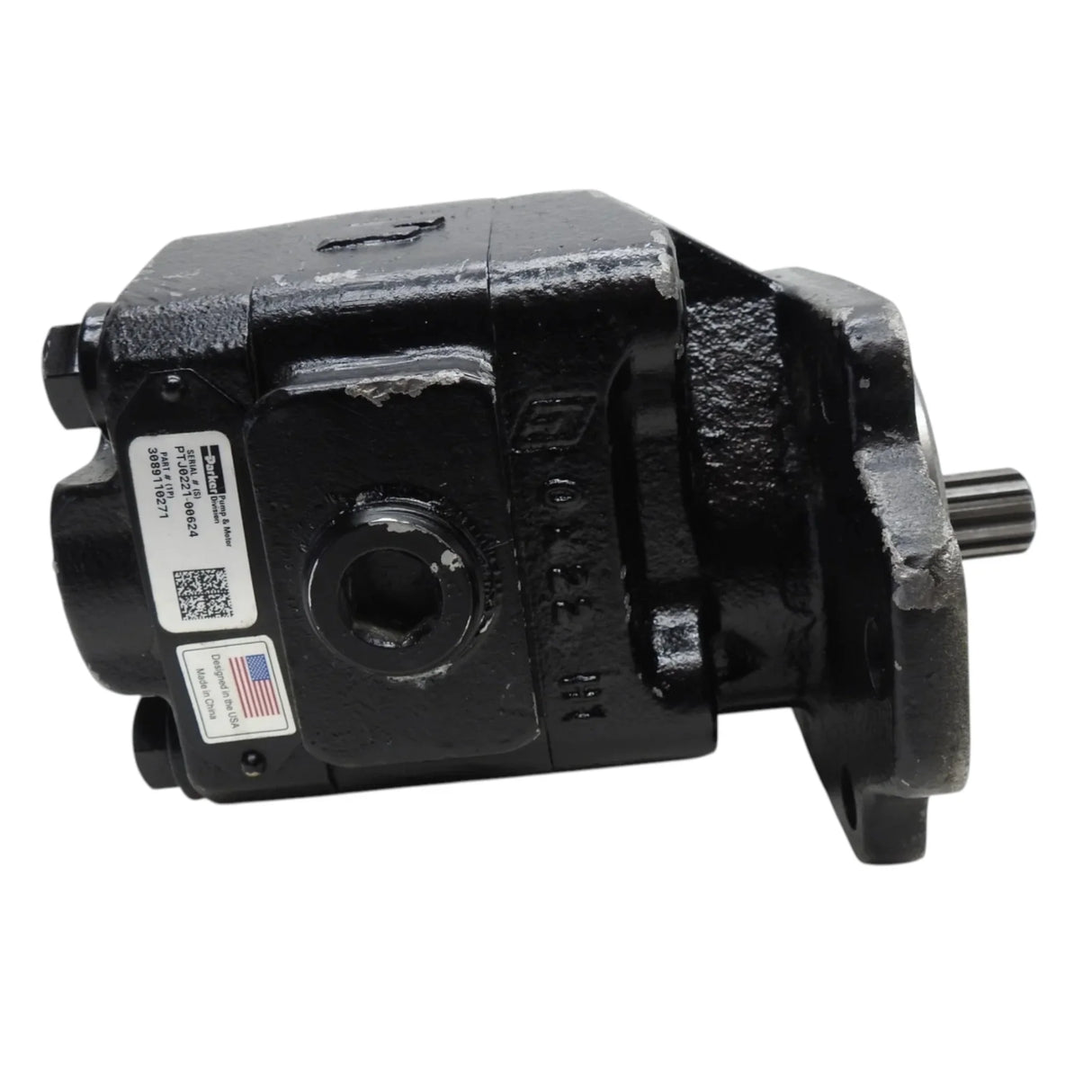 308-9110-271 Genuine Parker P20 Gear Pump Bi-Rot Sae B 7/8"-13T Spline - Truck To Trailer