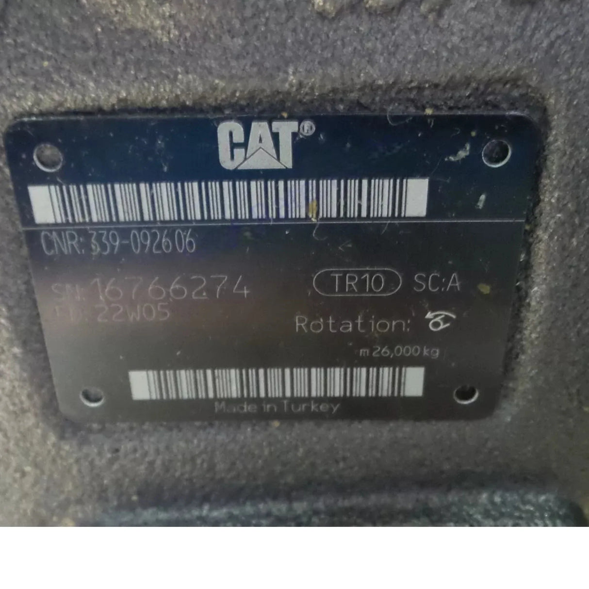 339-0926 Caterpillar Hydraulic Pump - Truck To Trailer