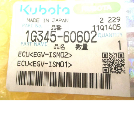 1G345-60602 Kubota Ecu EGV-ISM02 - Truck To Trailer
