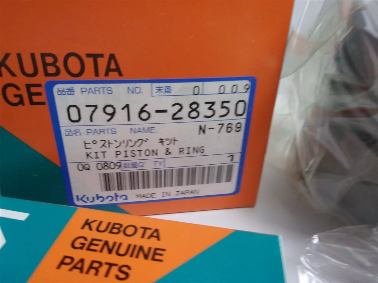 07916-28350 Kubota Piston And Ring Kit - Truck To Trailer