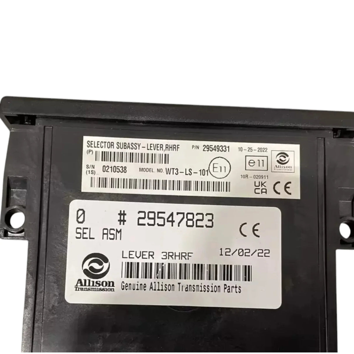 29547823 Genuine Allison Transmission Shift Lever Selector Assembly - Truck To Trailer