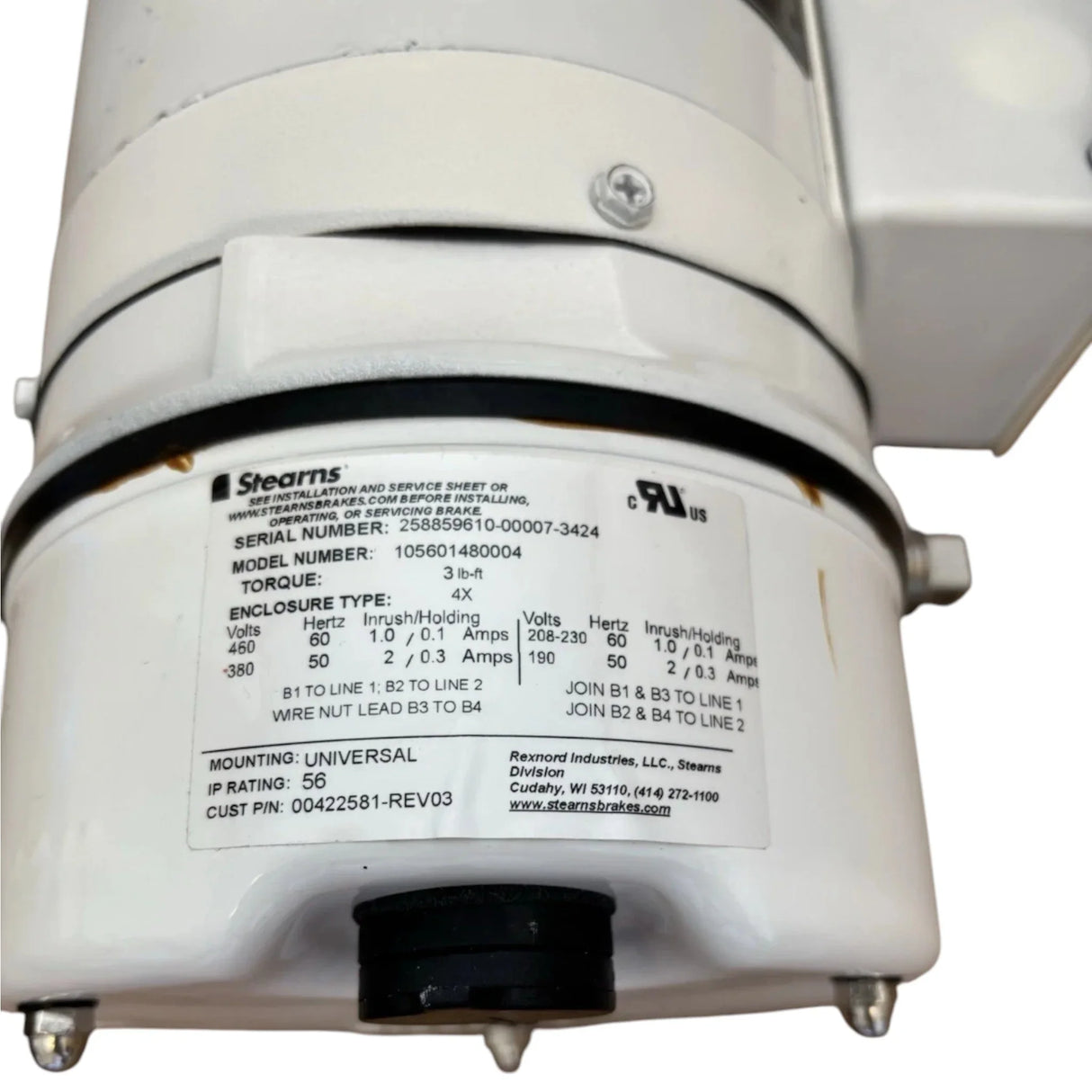 116463.00 Genuine Leeson Brake Motor 230/460V