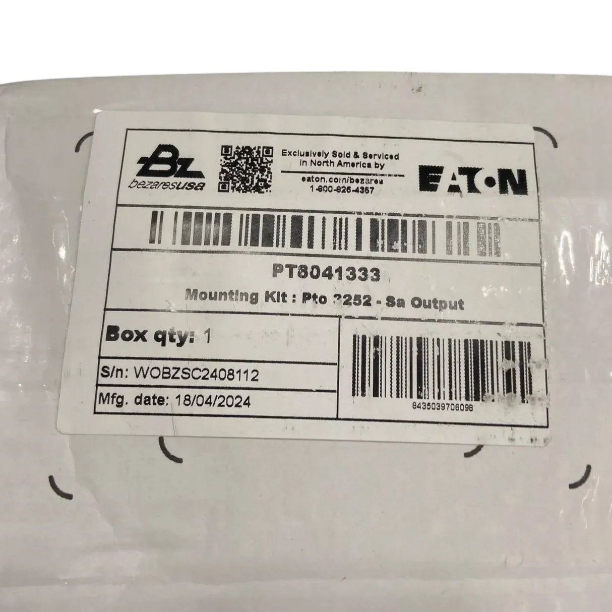 PT3252PME633SA Genuine Eaton PTO Power Take Off - Truck To Trailer