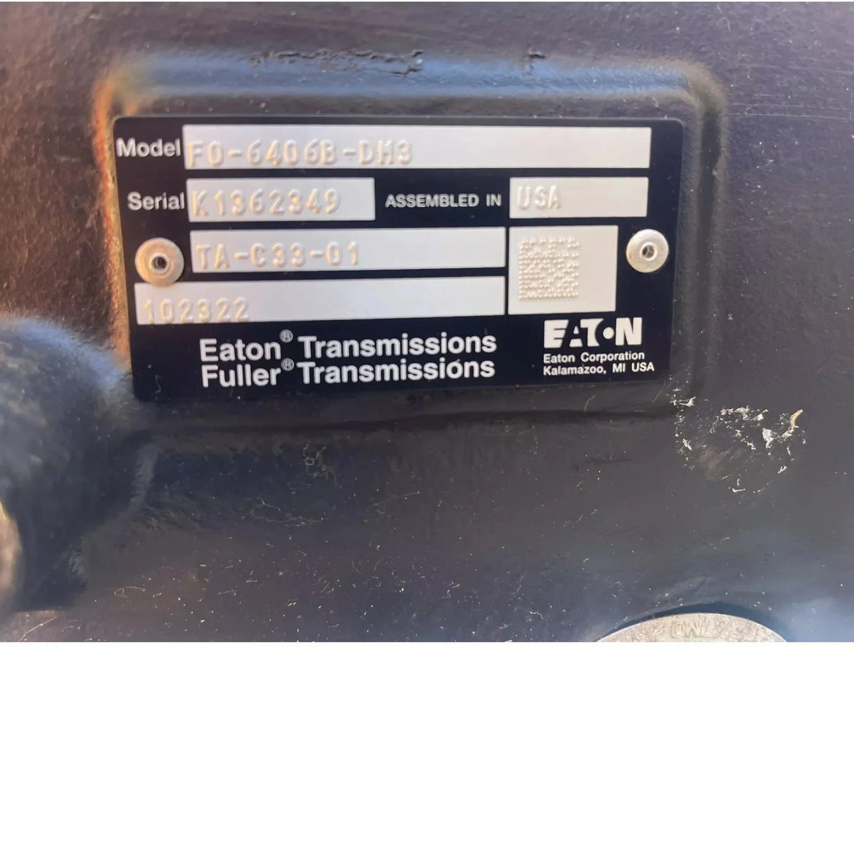 TA-C33-01 Genuine Eaton Speed Transmission Assembly - Truck To Trailer