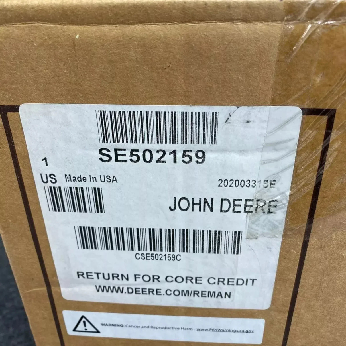 RE509809 Genuine John Deere Turbocharger S200 - Truck To Trailer