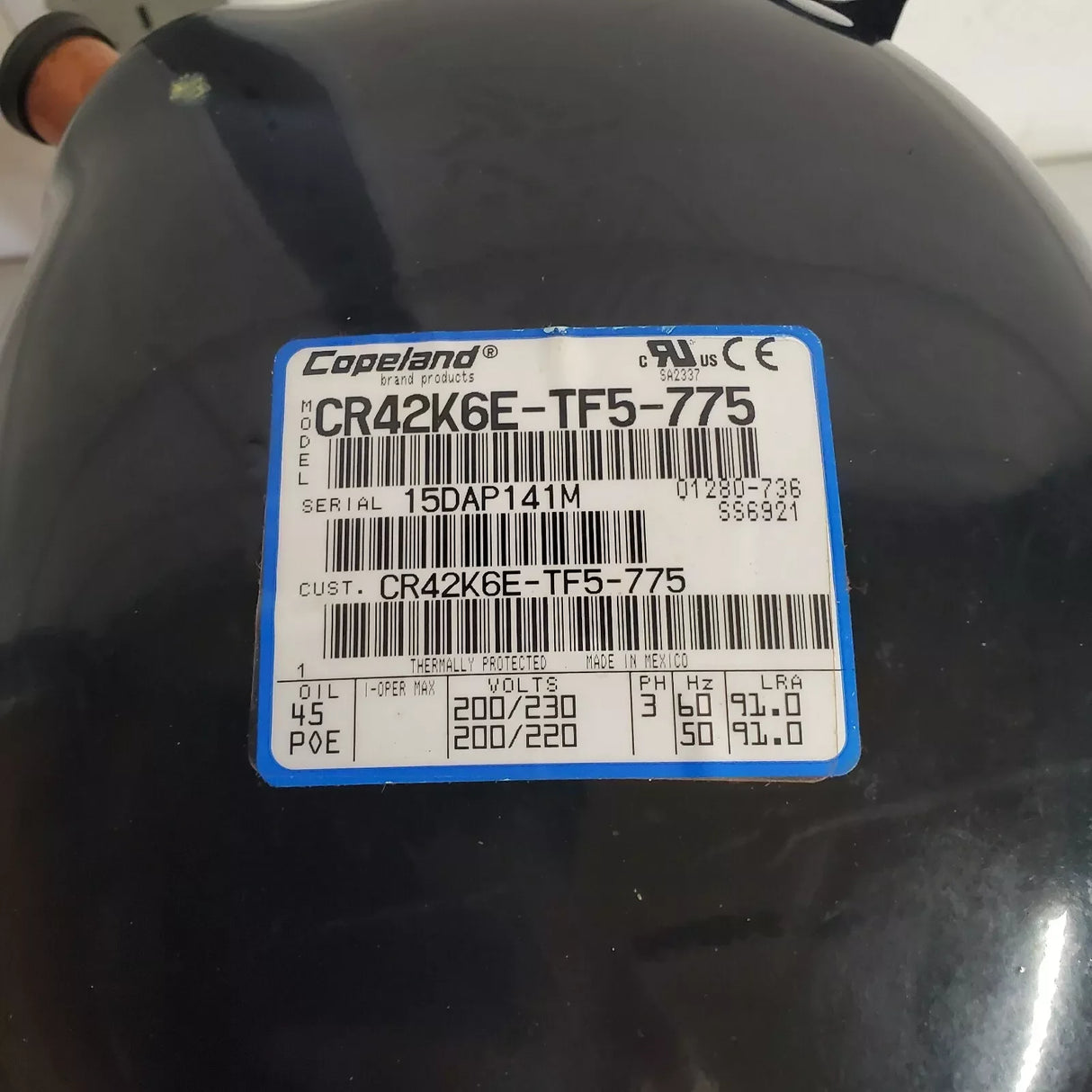 CR42K6E-TF5-775 Genuine Copeland Scroll Compressor - Truck To Trailer
