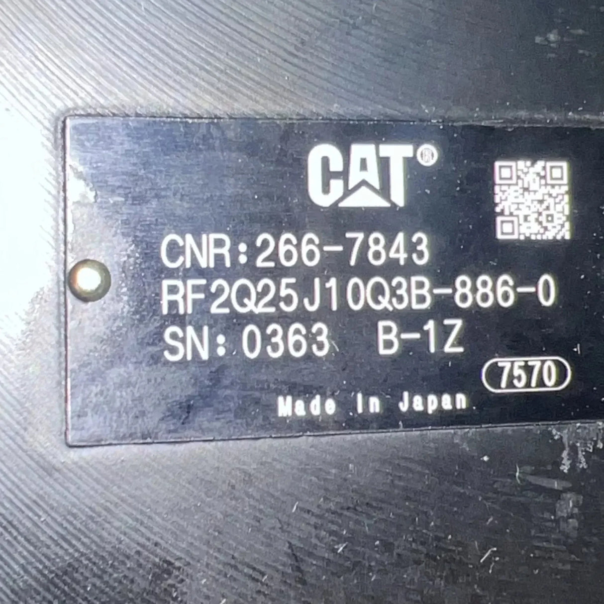 266-7843 Caterpillar Counterbalance Travel Valve - Truck To Trailer