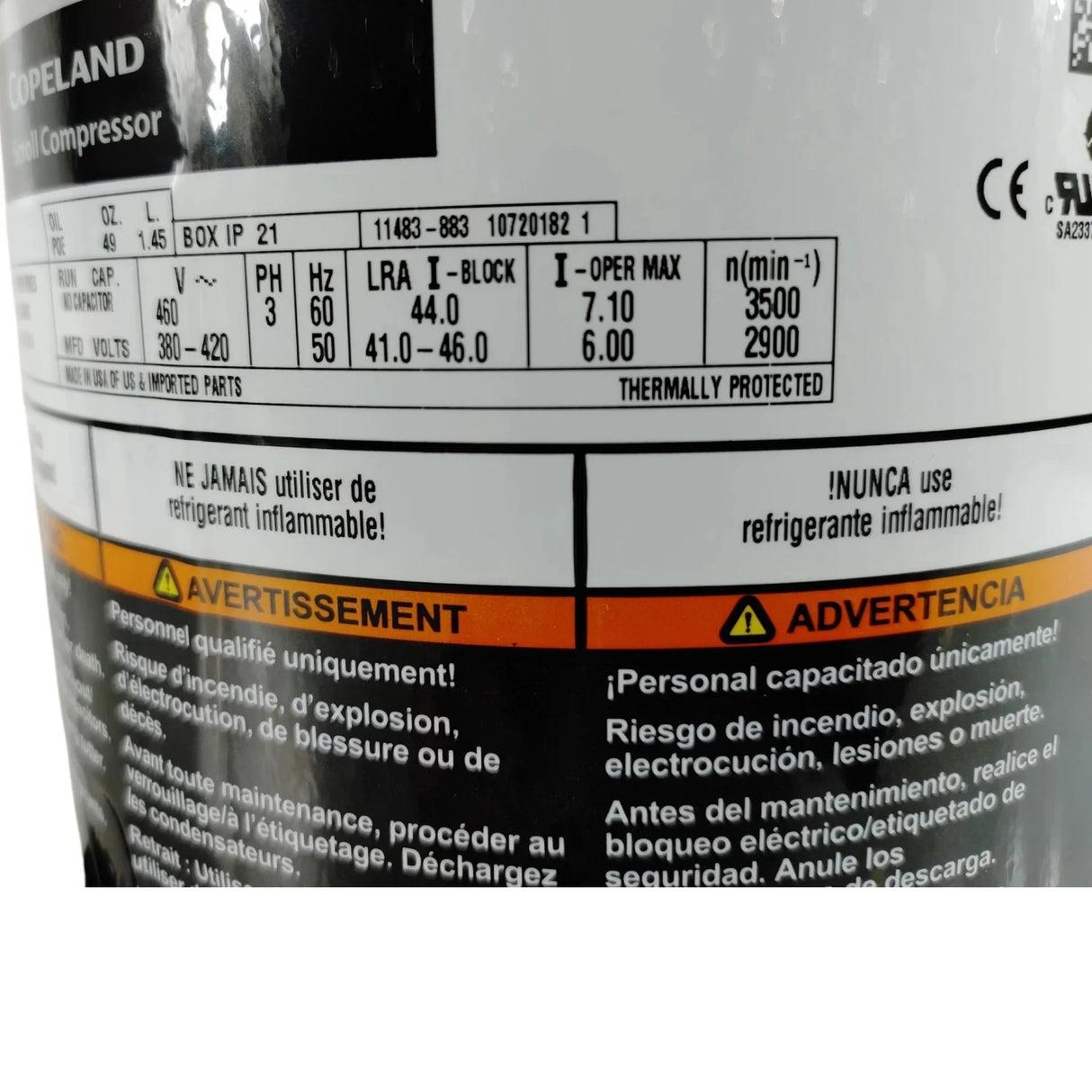 ZF11K4E-TFD-231 Genuine Copeland Scroll Compressor - Truck To Trailer