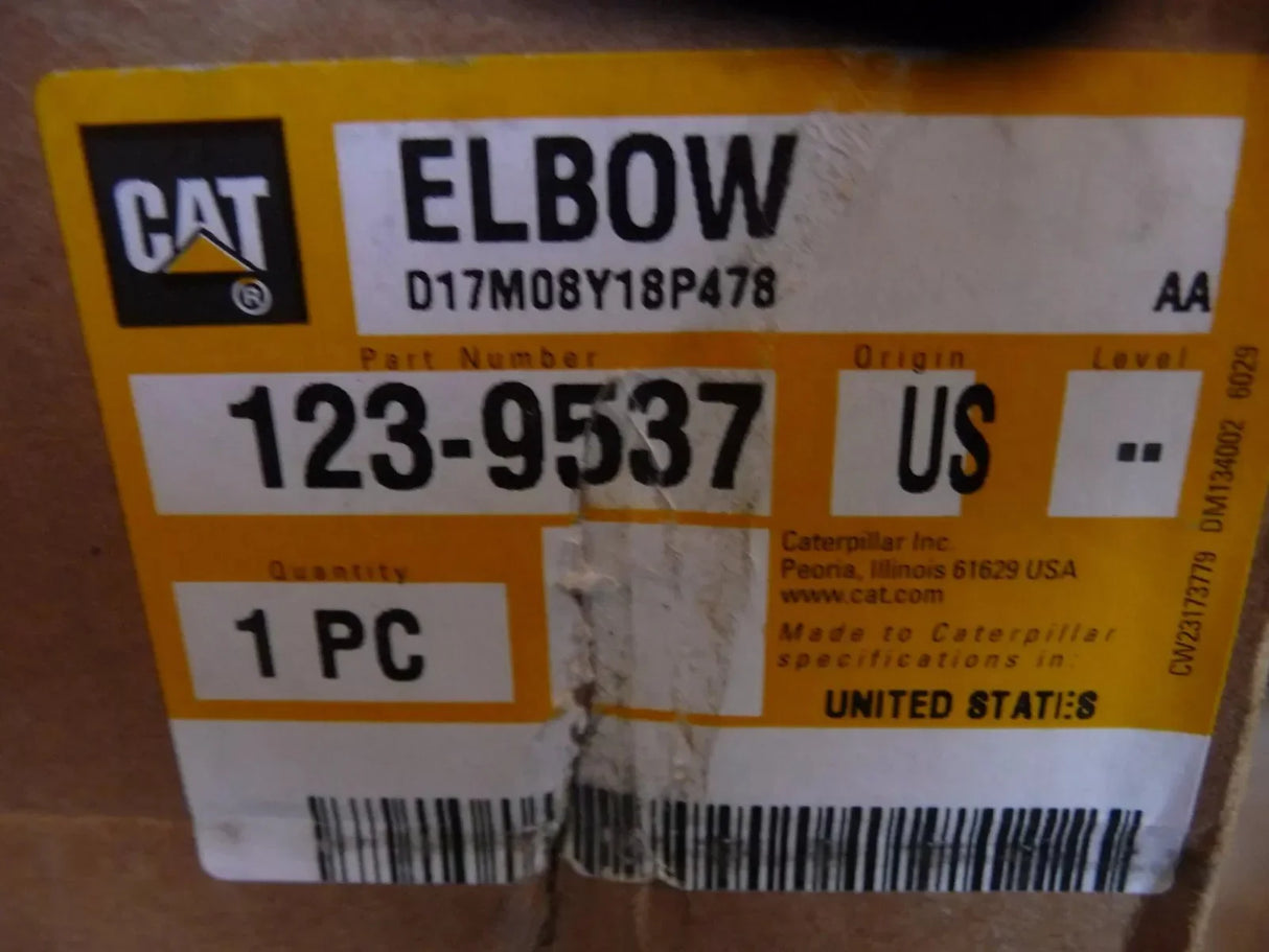 123-9537 CAT Hydraulic Elbow Adapter - Truck To Trailer