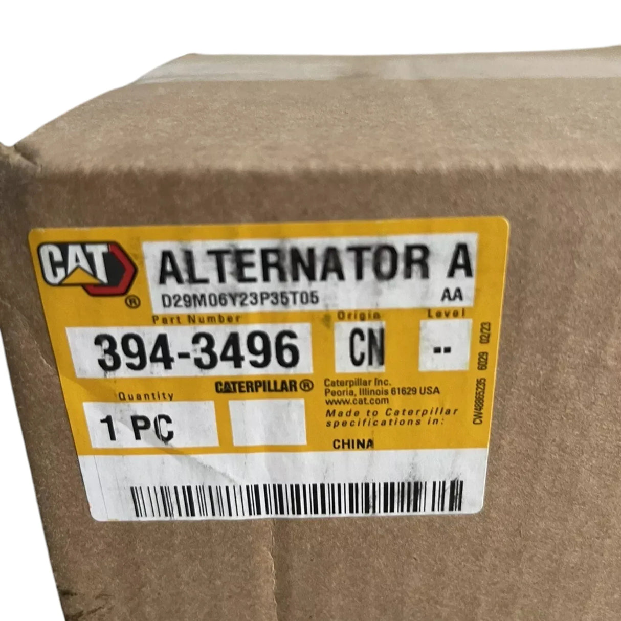 394-3496 Genuine Cat Charging Alternator 12 Volts - Truck To Trailer