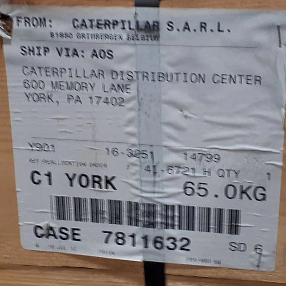 4I-6721 Caterpillar Linkage Pin - Truck To Trailer