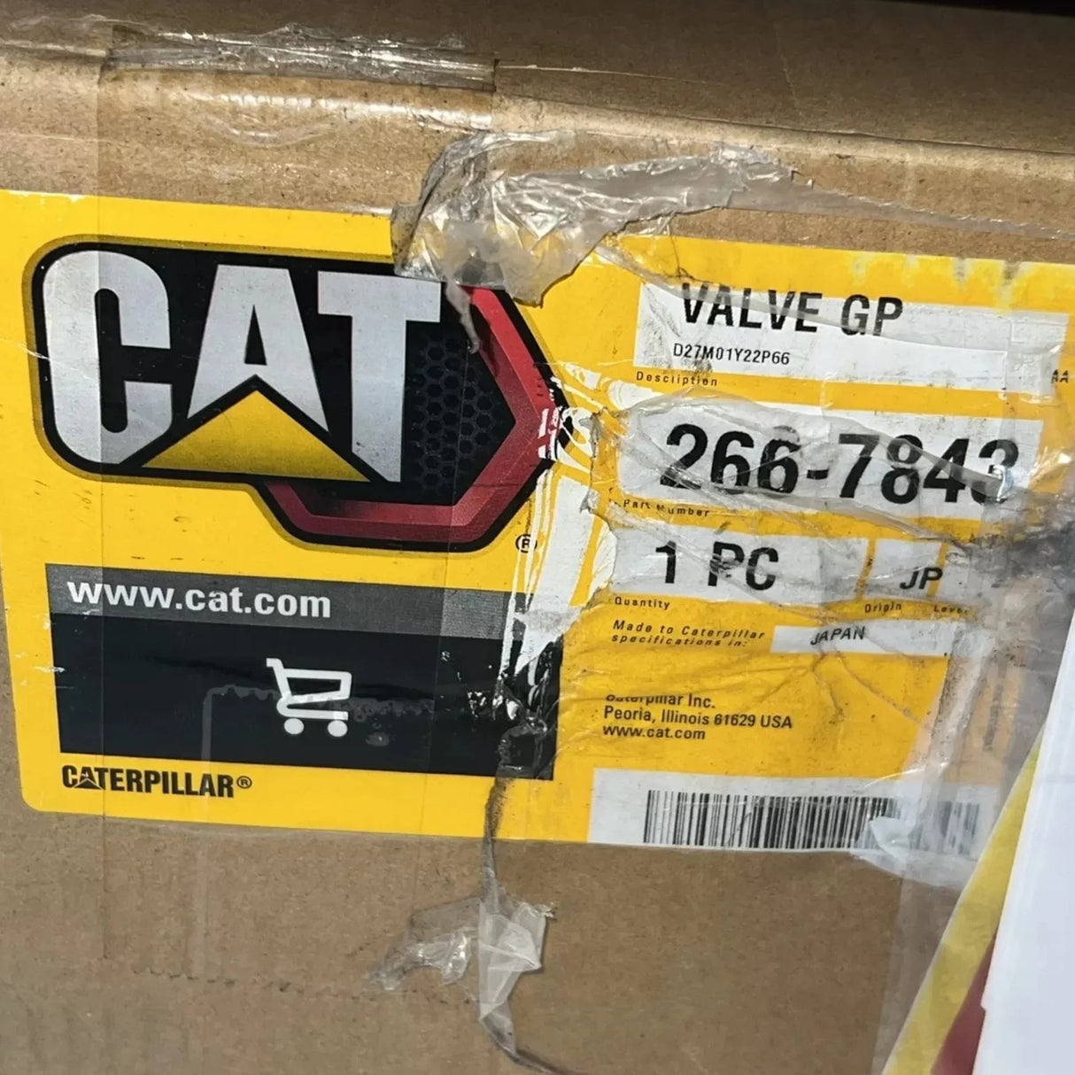 266-7843 Caterpillar Counterbalance Travel Valve - Truck To Trailer
