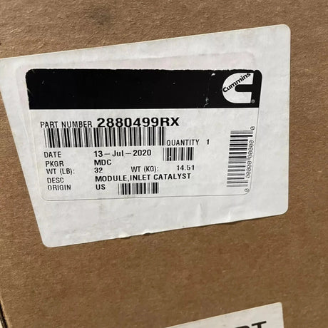 2880499 Cummins Inlet Catalyst Module - Truck To Trailer