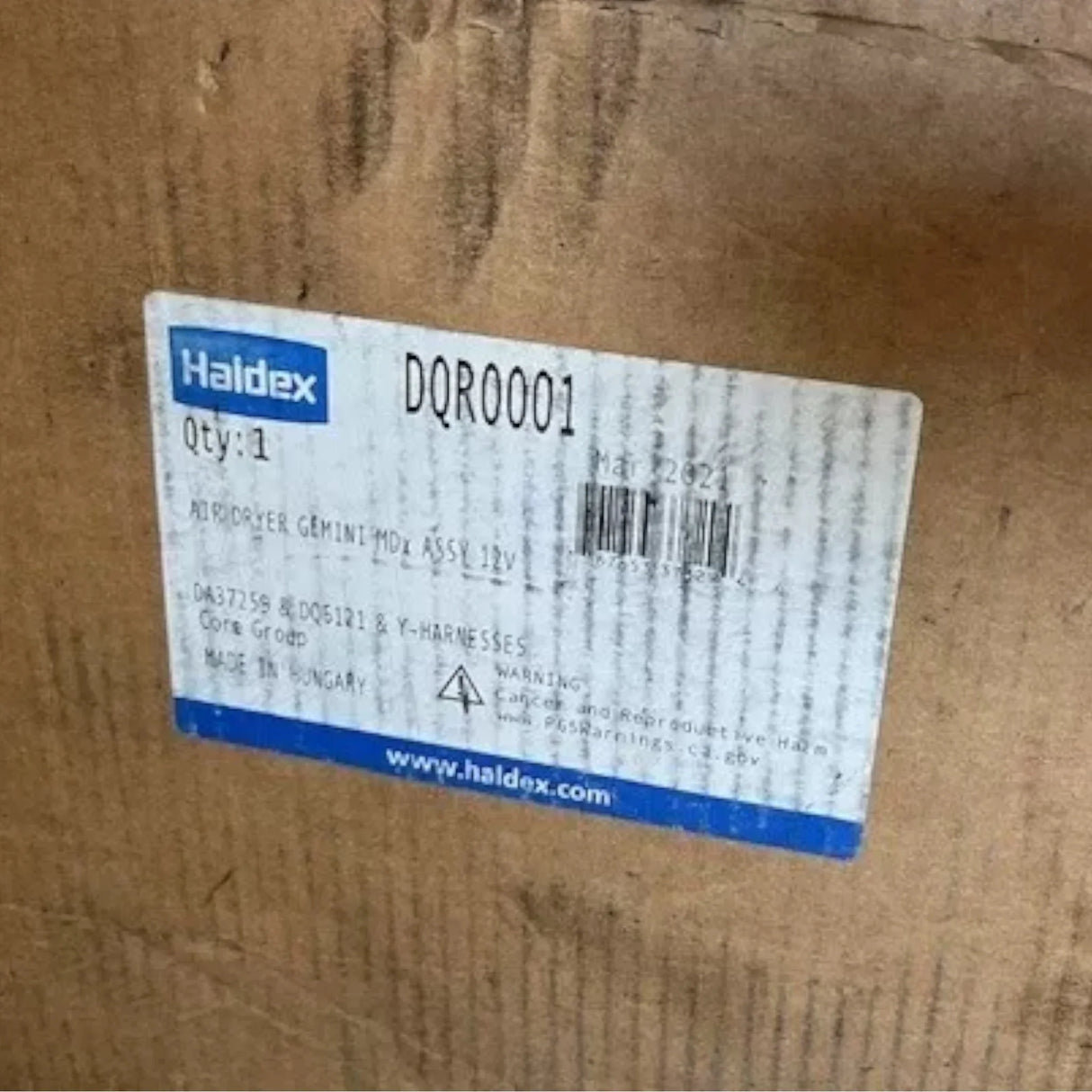 DQR0001 Genuine Haldex Gemini M Dx® Air Brake Dryer - Truck To Trailer