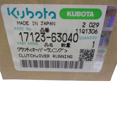 17123-63040 Kubota Over Running Clutch - Truck To Trailer
