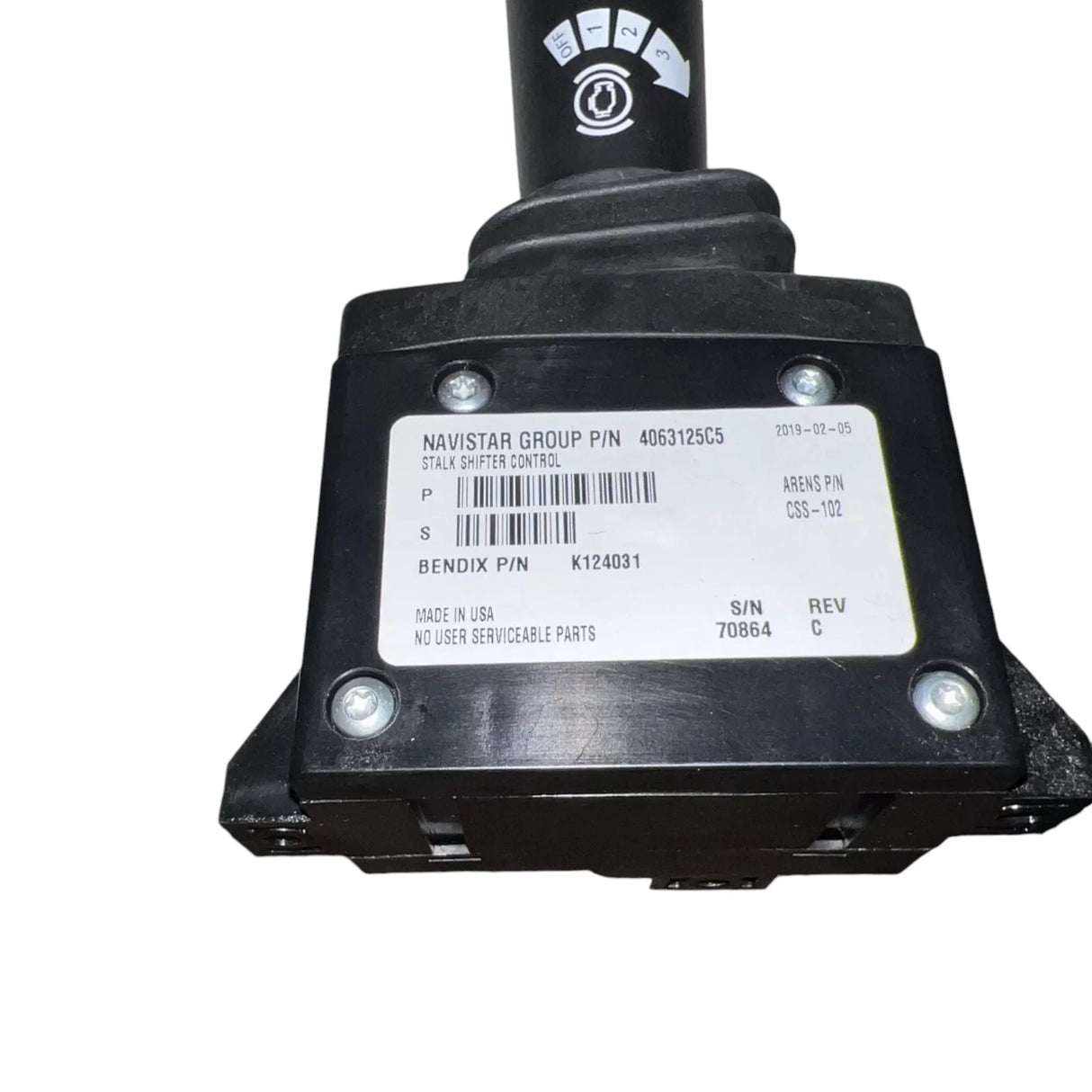 2518036C1 Genuine International Stalk Shifter Control - Truck To Trailer