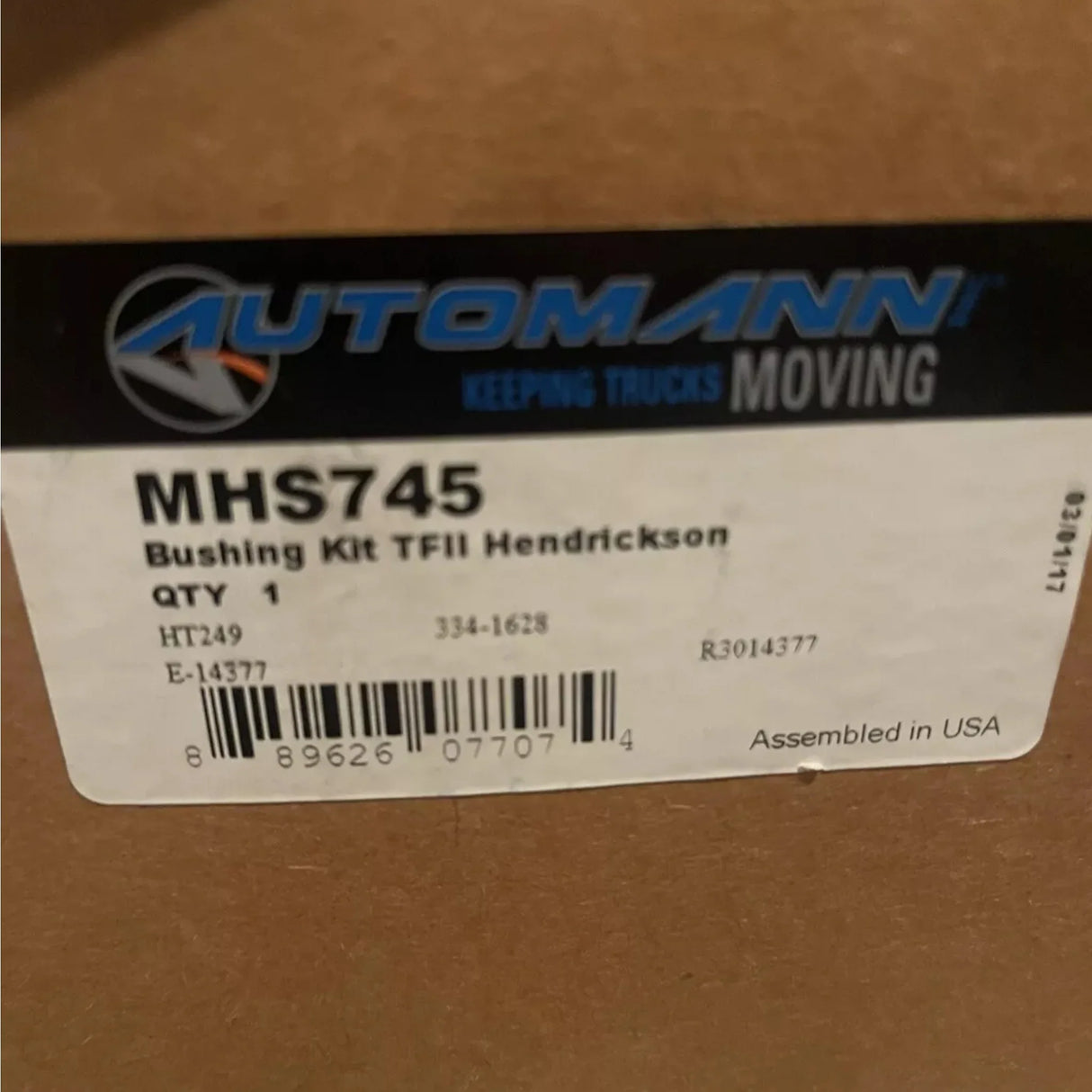 MHS745 Automann Bushing Kit - Truck To Trailer