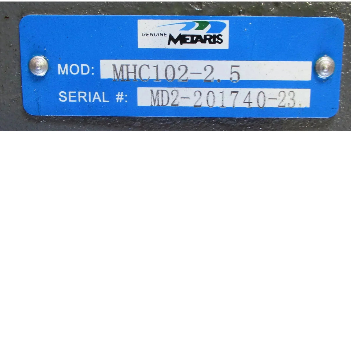 MHC102-2.5 Genuine Metaris Hydraulic Pump - Truck To Trailer