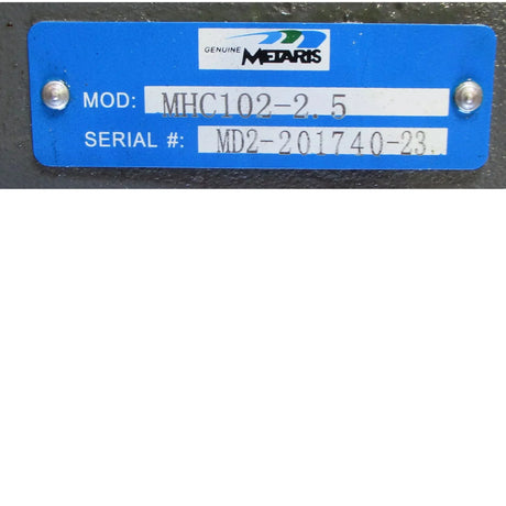 MHC102-2.5 Genuine Metaris Hydraulic Pump - Truck To Trailer