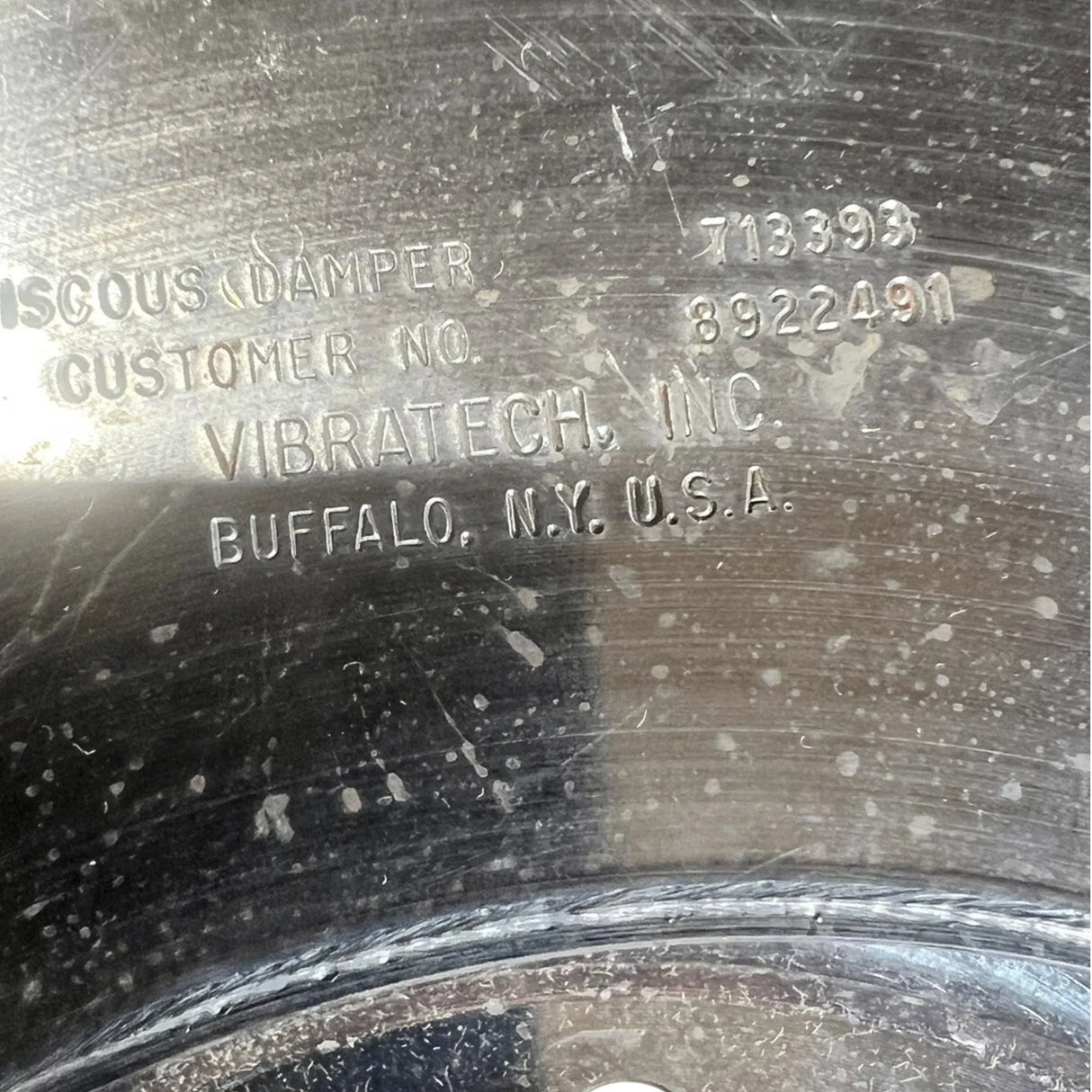 08922491 Genuine Detroit Diesel Vibration Damper - Truck To Trailer