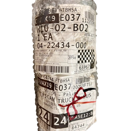 0422434000 Genuine Freightliner Aluminum Exhaust Pipe - Truck To Trailer