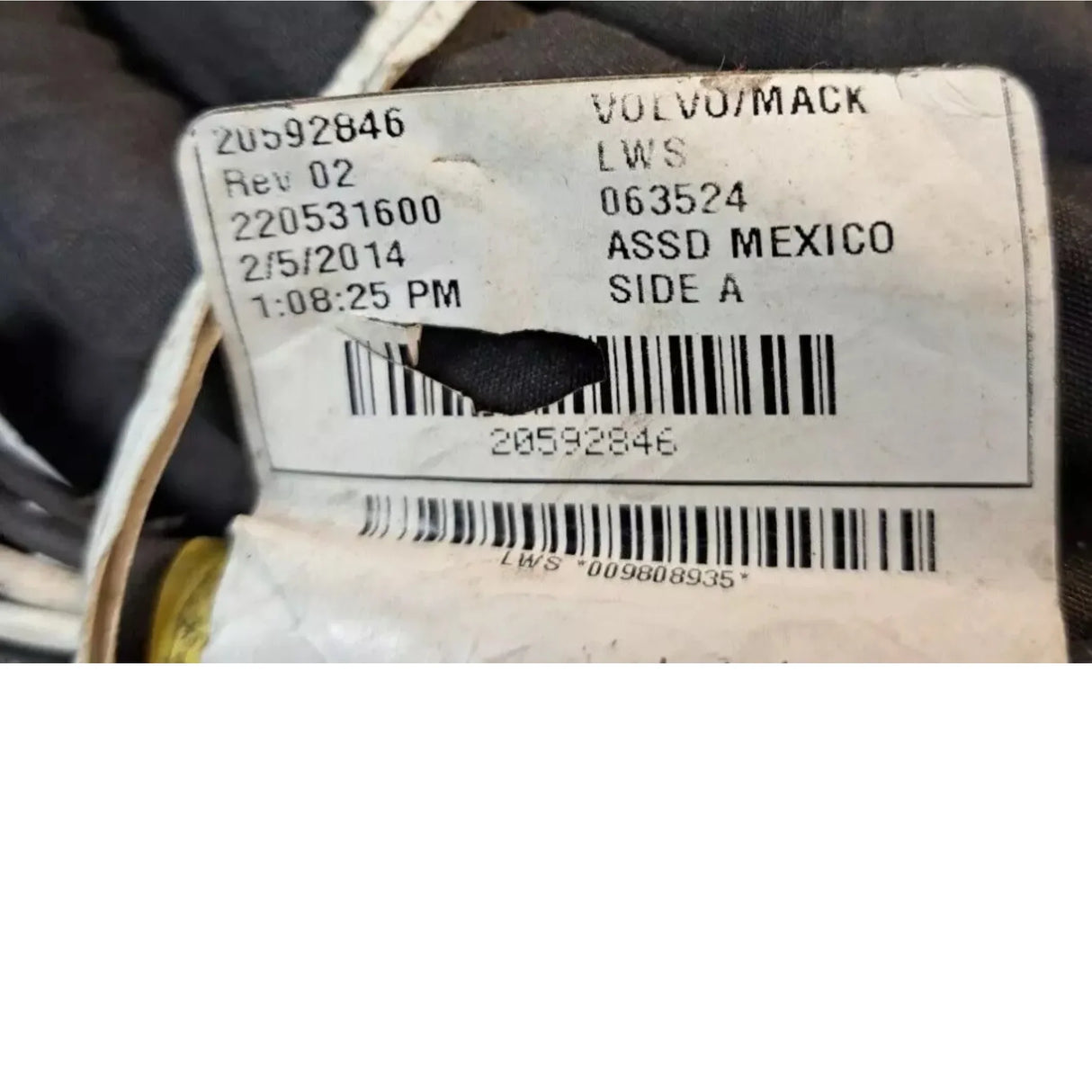 20592846 Genuine Volvo Wiring Harness - Truck To Trailer