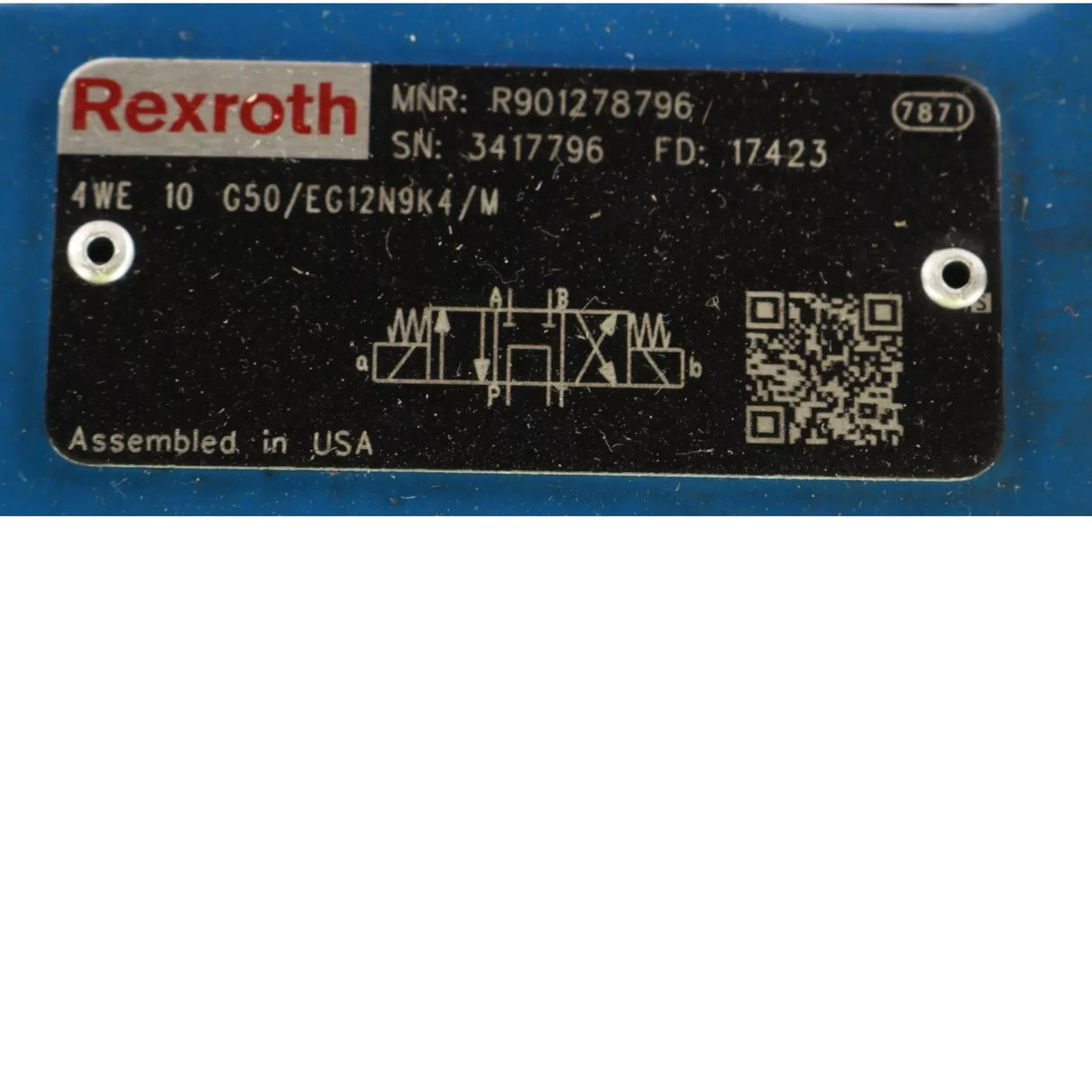 4WE10G50/EG12N9K4/M Rexroth Hydraulic Solenoid Valve Directional Spool - Truck To Trailer