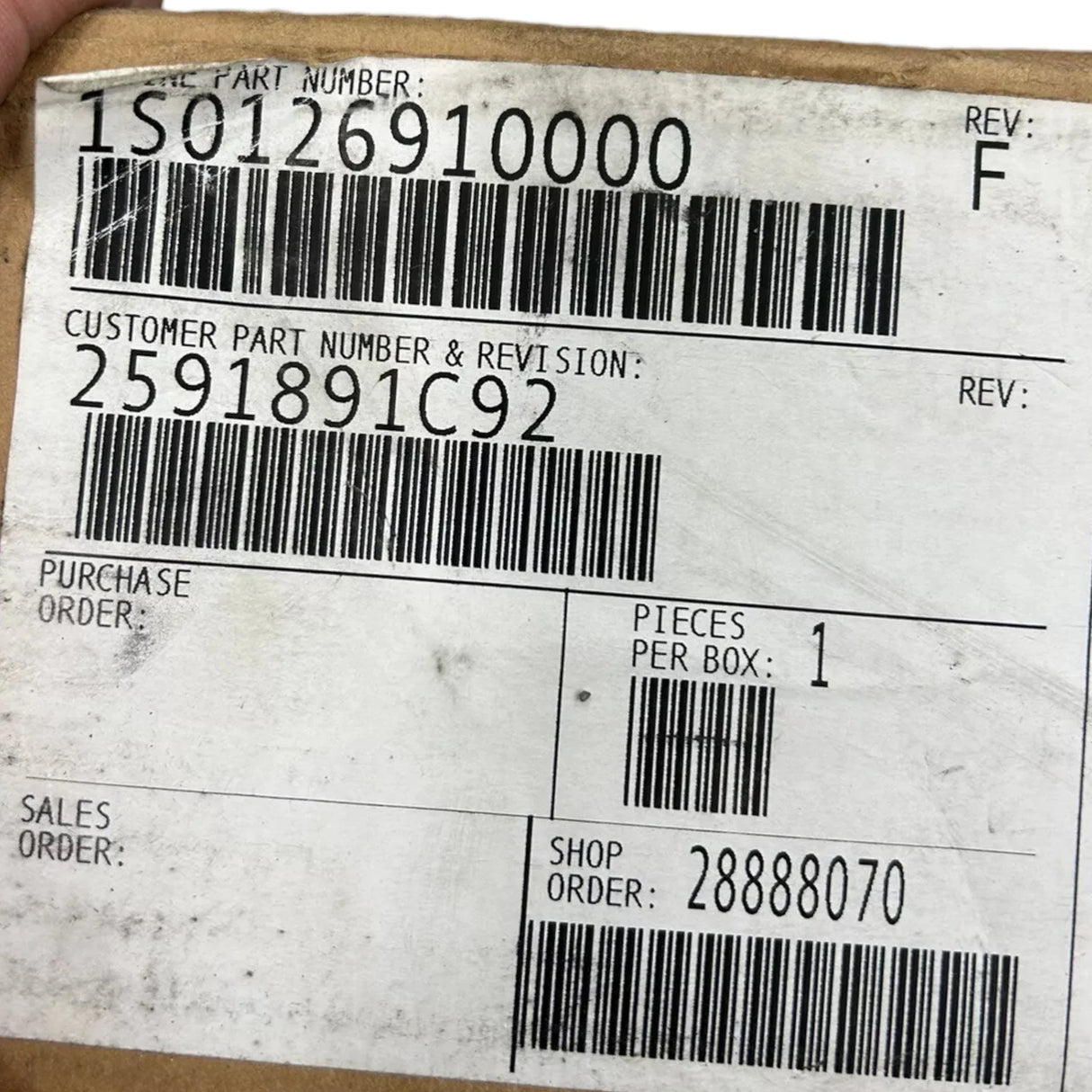 2591891C92 International Engine Oil Cooler - Truck To Trailer