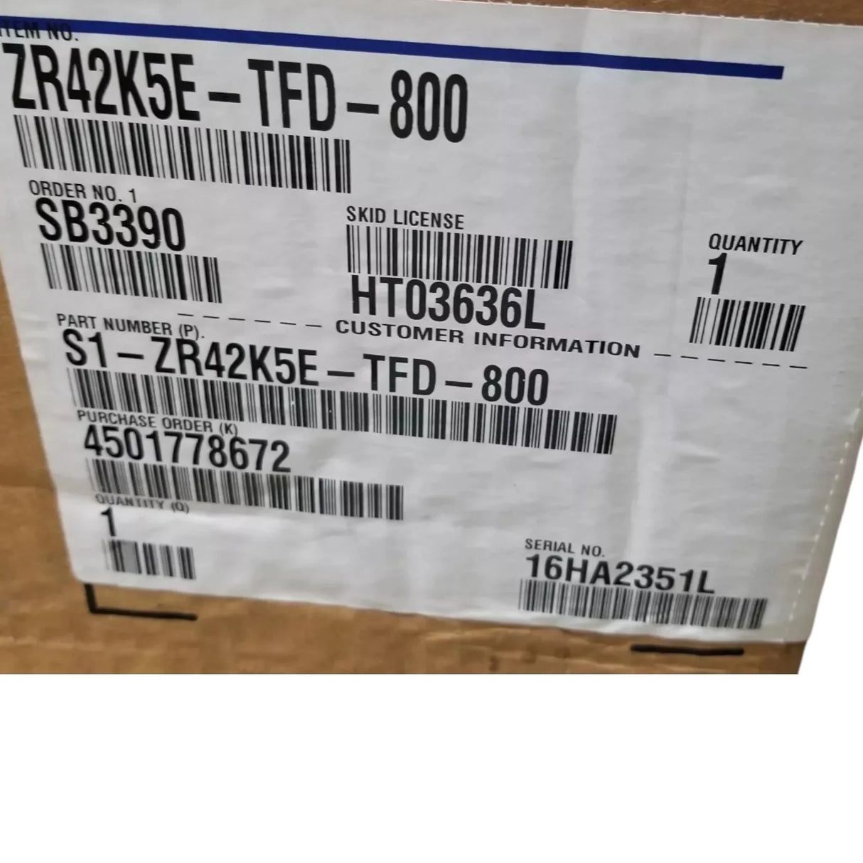 ZR42K5E-TFD-800 Genuine Copeland Scroll Compressor - Truck To Trailer