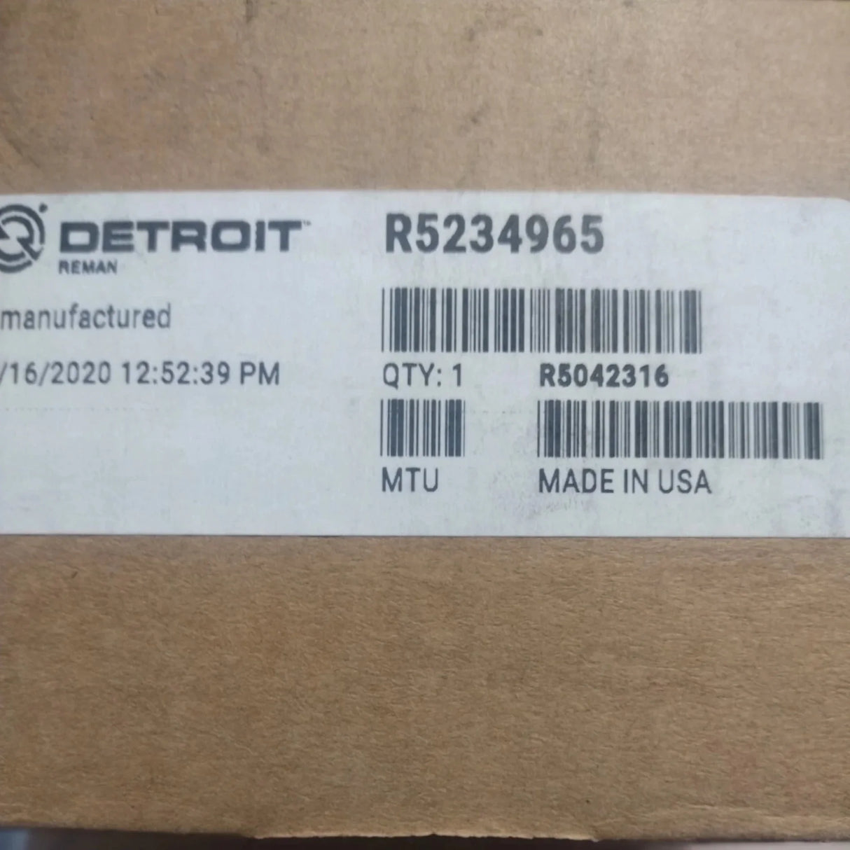 R5234965 Genuine Detroit Diesel Fuel Injector - Truck To Trailer