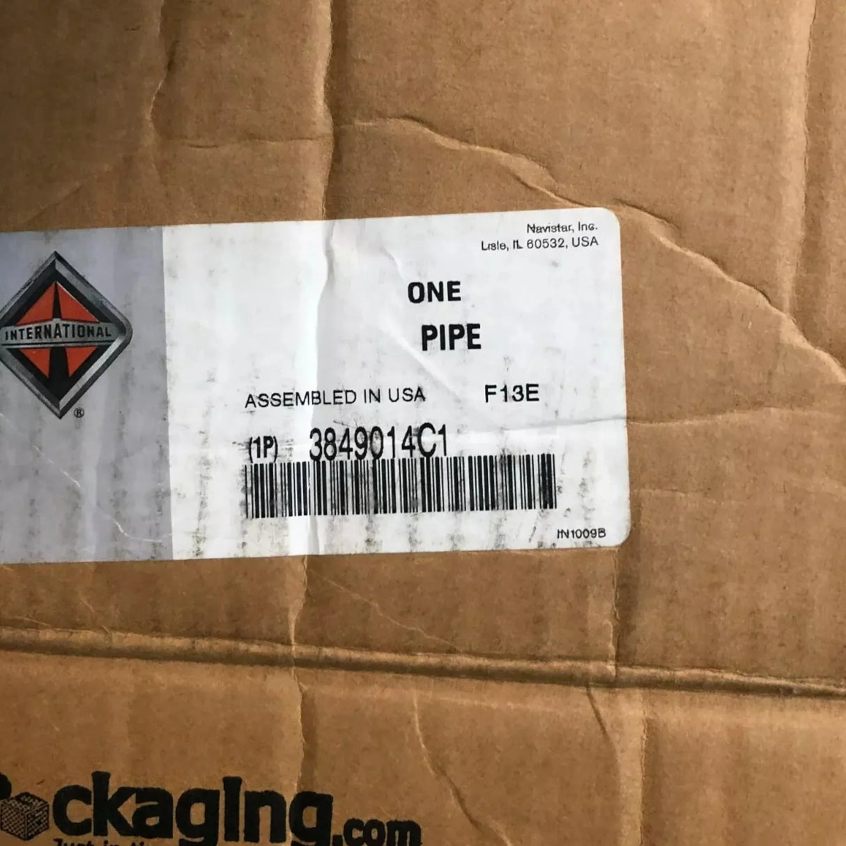 3849014C1 Genuine International Exhaust Outlet Pipe - Truck To Trailer