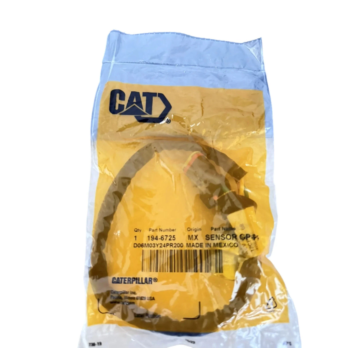 194-6725 Genuine Caterpillar Pressure Switch - Truck To Trailer