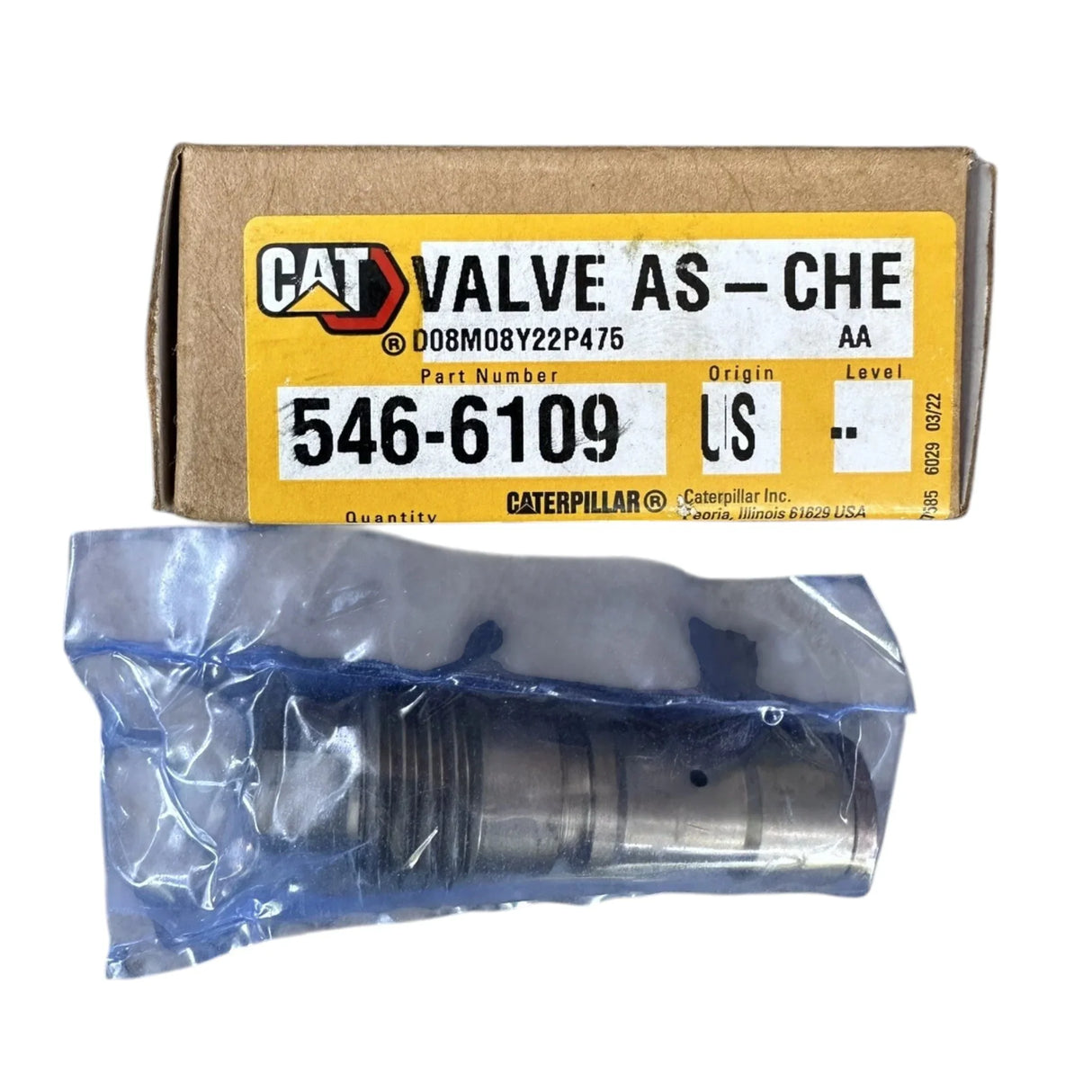 546-6109 CAT Prechamber Check Valve - Truck To Trailer