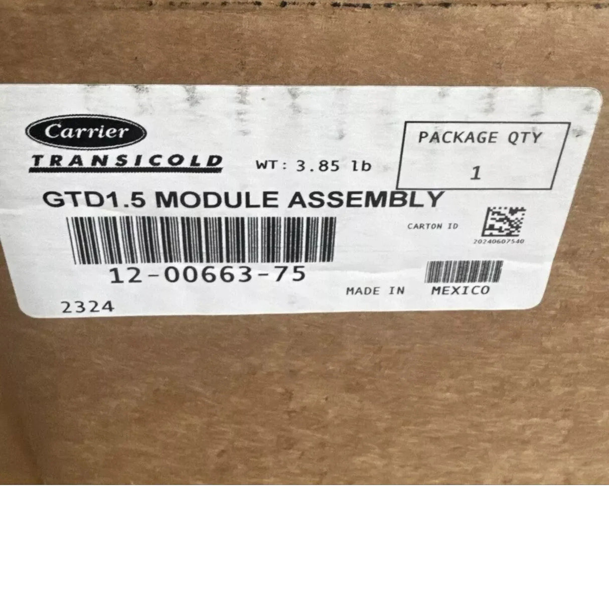 12-00663-75 Genuine Carrier APX Display Module Controller - Truck To Trailer