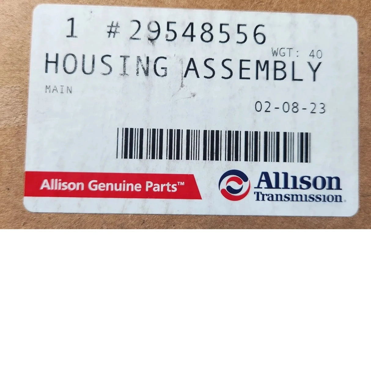 29548556 Genuine Allison Main Housing Assembly - Truck To Trailer