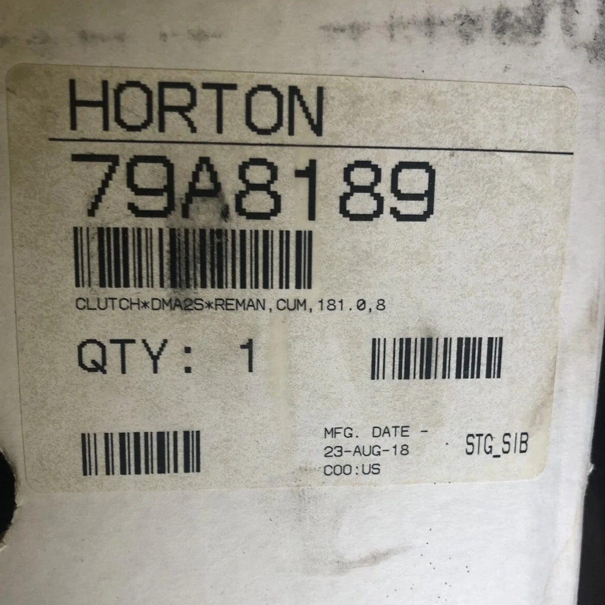 79A8189 Genuine Horton Engine Cooling Fan Clutch - Truck To Trailer
