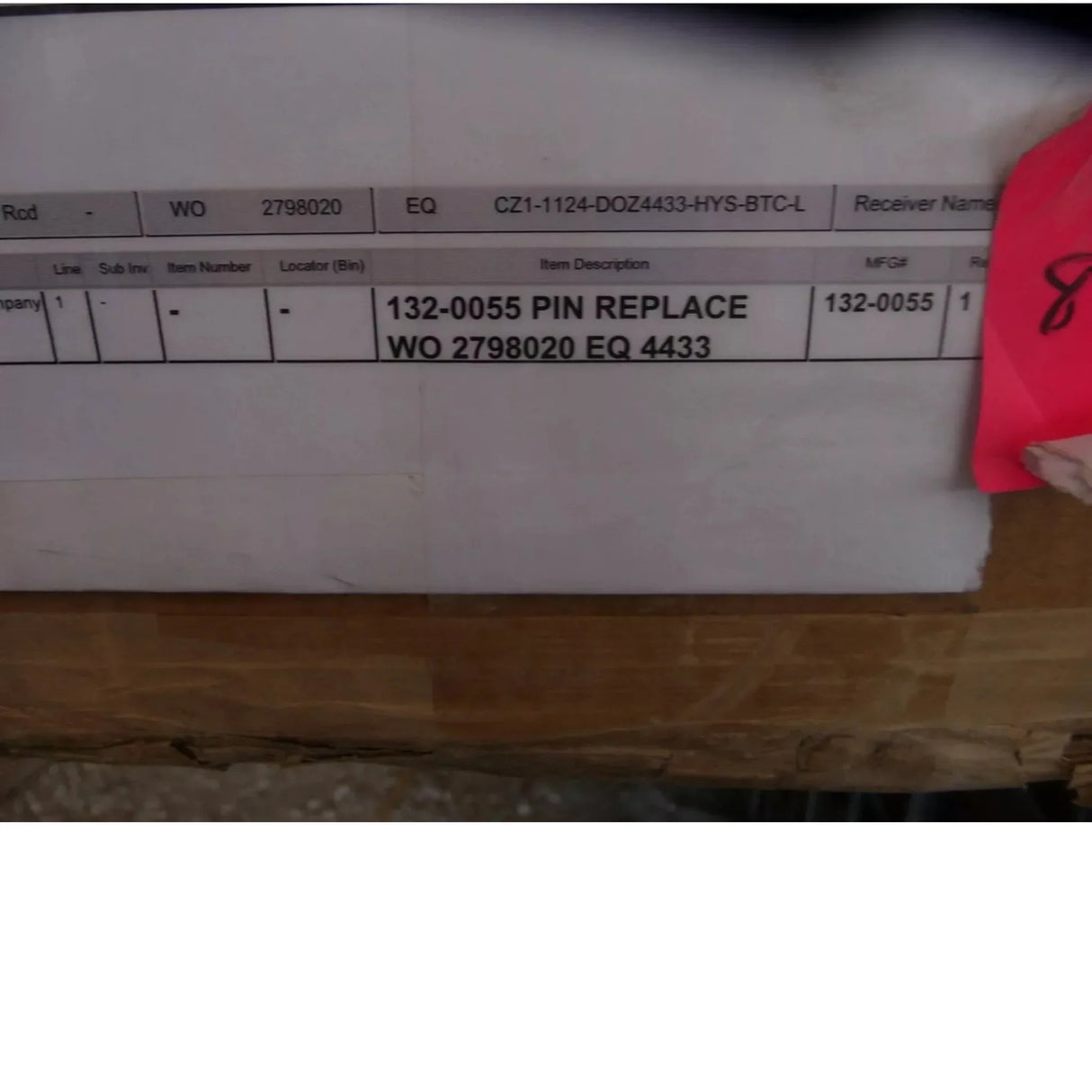 132-0055 CAT Outside Diameter Linkage Pin - Truck To Trailer