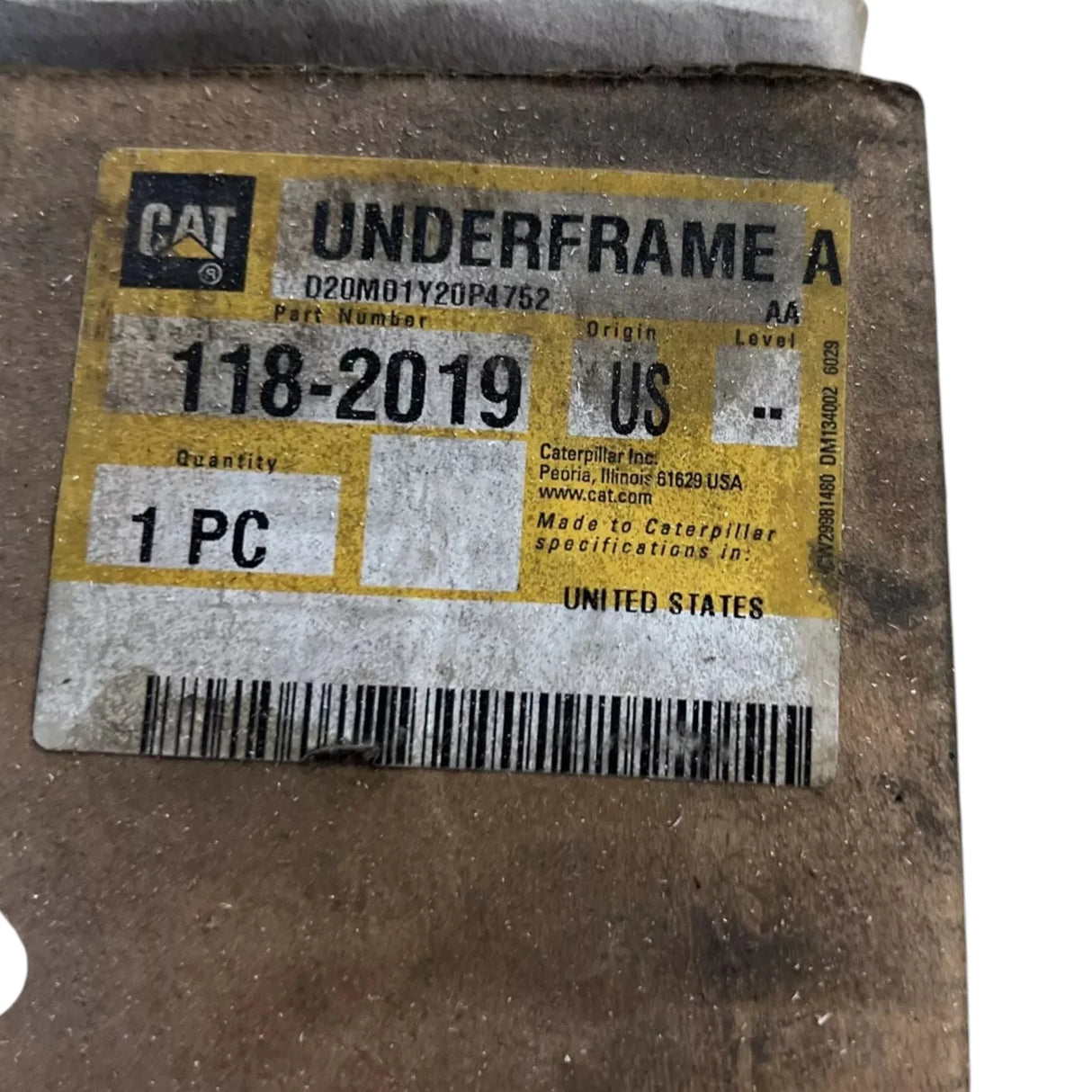 118-2019 CAT Underframe Assembly - Truck To Trailer