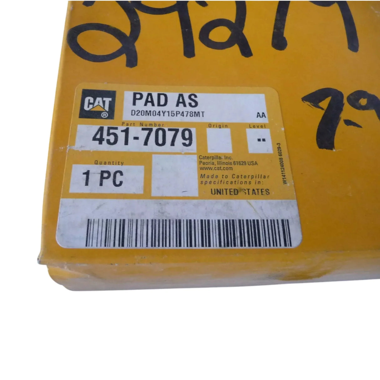 451-7079 CAT Outer Diameter Damper Pad - Truck To Trailer