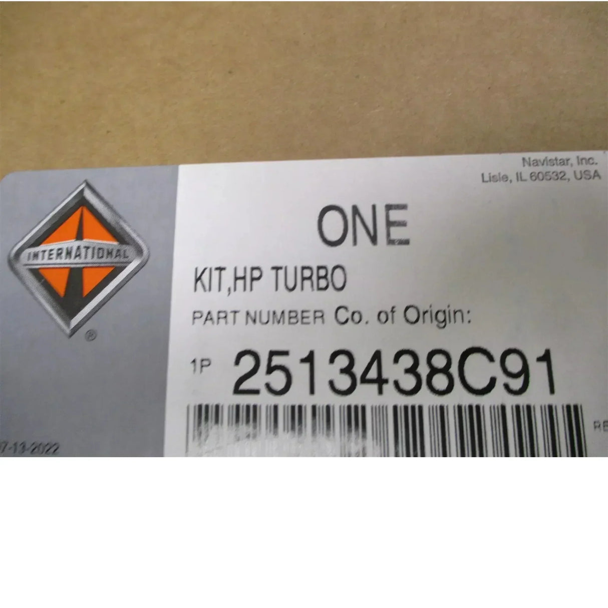 7081878C91 International High Pressure Turbocharger Kit - Truck To Trailer